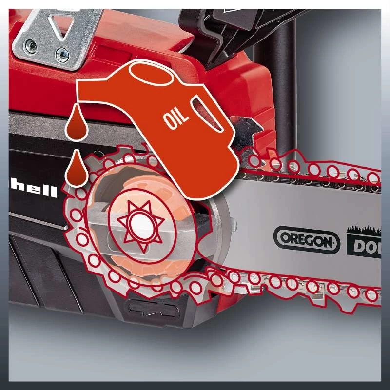 Einhell GE-LC 18 Li Kit 2400 RPM Juoda, Raudona