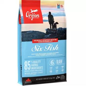 ORIJEN Six Fish - sausas šunų maistas - 11,4 kg