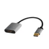 LogiLink CDA0108 vaizdo kabelio adapteris 0,15 m DisplayPort HDMI juoda/ pilka
