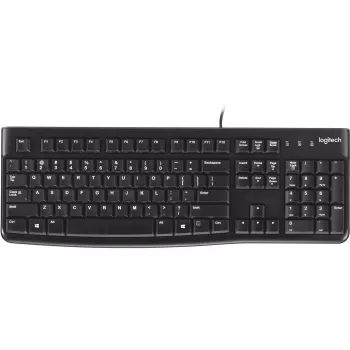 Logitech K120 klaviatūra USB QWERTY ispaniškas juoda (920-002499)