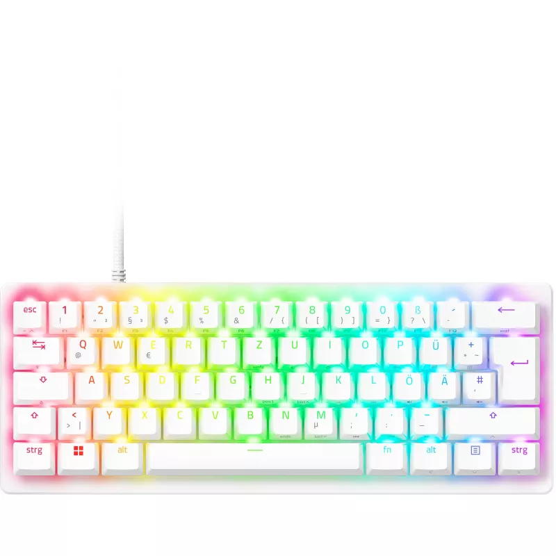 Razer Huntsman V3 Pro Mini – balta – vokiškas išdėstymas P – klaviatūra – optinė (RZ03-04992000-R3G1)