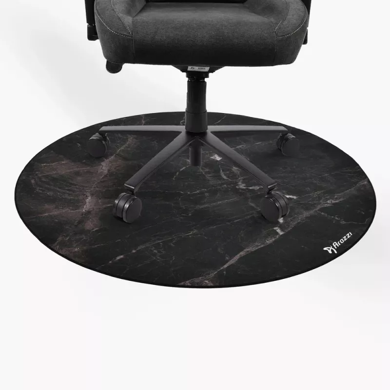 Arozzi Zona Round Floor Pad Black Marble – apvalus apsauginis kilimėlis kietoms grindims ir žemam kilimui