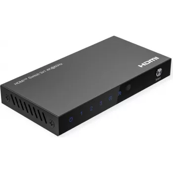 ROLINE HDMI jungiklis 3 krypčių 4K60Hz HDCP2.3+ IR nuotolinio valdymo (14.01.3616)