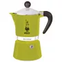 Bialetti Rainbow 0.06 L aliumininis termoplastinis kavos virimo aparatas žalias