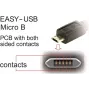 Laidas DeLOCK EASY-USB 2.0 Type-A vyriškas į Micro-B vyriškas kampuotas 5 m juodas