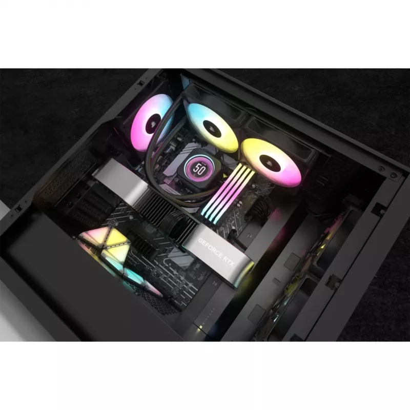 Corsair CW-9060074-WW procesoriaus aušinimo sistema – viskas viename skysčio aušintuvas 12 cm juodas 1 vnt.