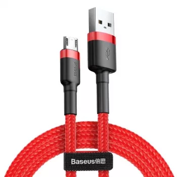 USB laidas Baseus CAMKLF-C09 2m USB A Micro-USB B Raudonas