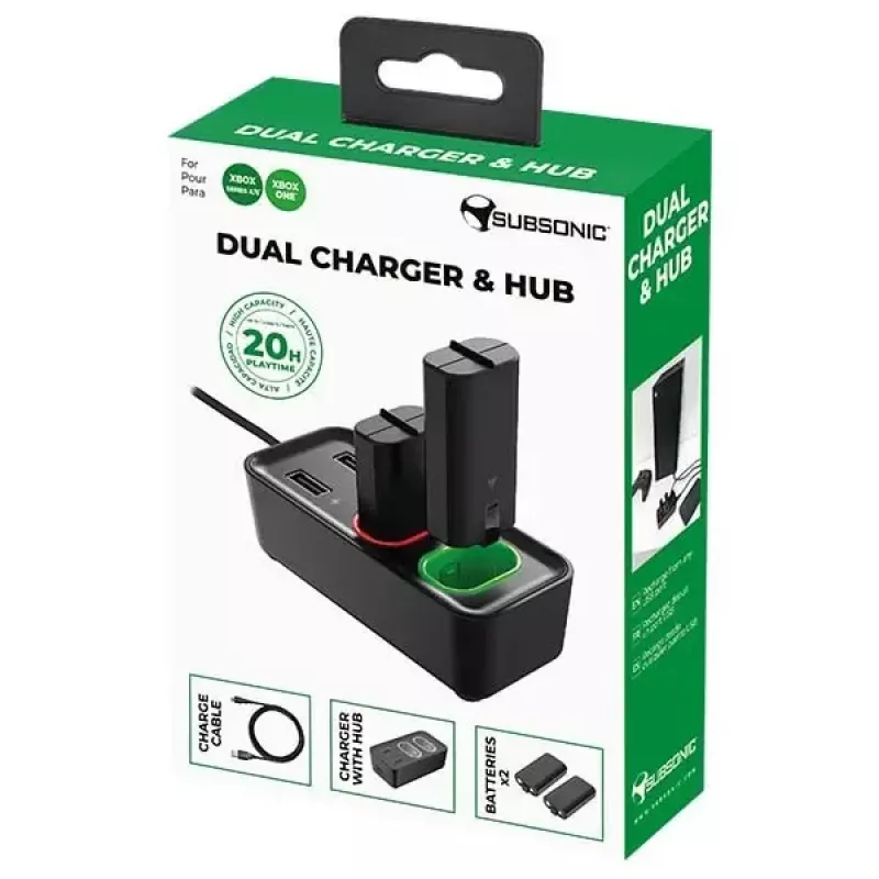 Subsonic SA5704 baterijų įkrovimo rinkinys Xbox One Series S X