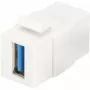 DIGITUS Professional DN-93404 - modulinis kištukas - USB3.0 A tipo - gryna balta, RAL 9003 (DN-93404)