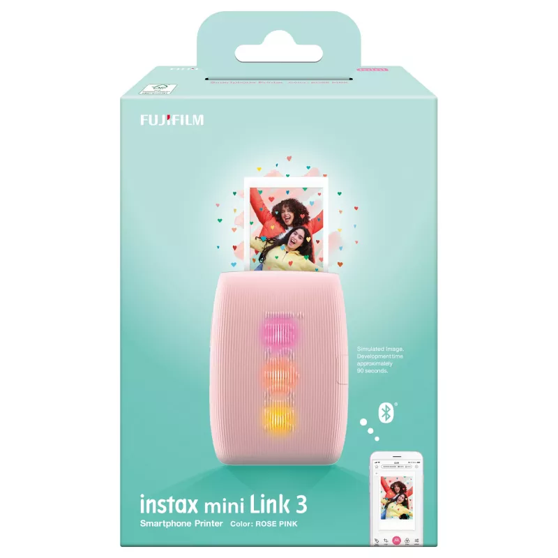 Foto spausdintuvas Fujifilm Instax Mini Link 3 Rožinis Bluetooth nešiojamas momentinis spausdintuvas