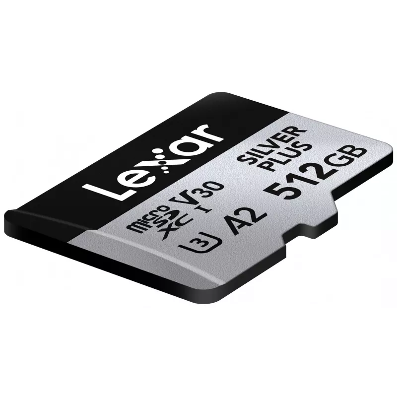 „Lexar“ 512GB UHS-I microSDXC SILVER PLUS atminties kortelė