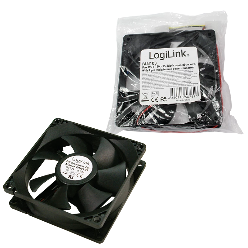Ventiliatorius LogiLink FAN103 korpuso aušintuvas