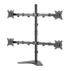 Sieninis laikiklis SBOX LCD-F048-2 4 ekranams 17–32 colių, VESA 100×100, 4×9 kg