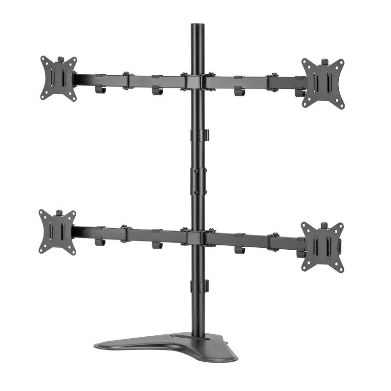 Sieninis laikiklis SBOX LCD-F048-2 4 ekranams 17–32 colių, VESA 100×100, 4×9 kg