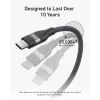 USB-C į USB-C laidas Anker A82E2 — 0,9 m, USB C į USB C, juodas