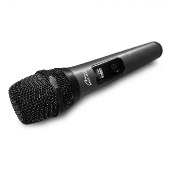 Belaidis karaokės mikrofonas MEDIA-TECH MT398, USB-C, baterija, 20 m veikimo atstumas, juodas
