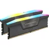 Corsair Vengeance RGB 64 GB (4x 16 GB) DDR5-6000 MHz Quad-Kit, juodos spalvos, CMH64GX5M4B6000C36