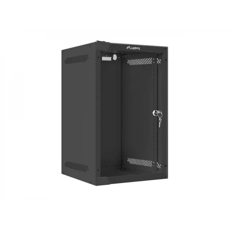 Sieninis stovas LANBERG WF10-2309-10B 9U, 469×280×310 mm, 10 colių gylis, juodas, IP20