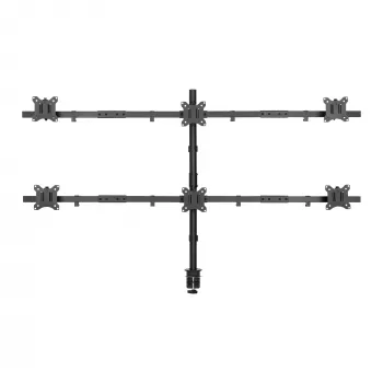 Sieninis laikiklis SBOX LCD-352/6-2 17–32 colių ekranams, 7×7 kg, VESA 100×100