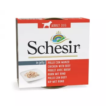 SCHESIR in jelly vištiena su jautiena - šlapias šunų maistas - 150 g
