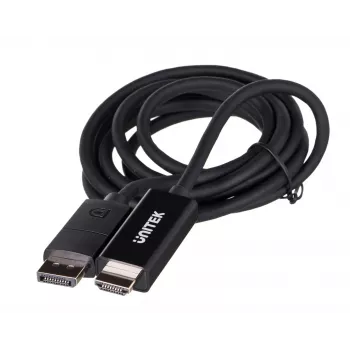 UNITEK V1608A DisplayPort 1.2 – HDMI kabelis, 4K@60Hz, 1,8 m