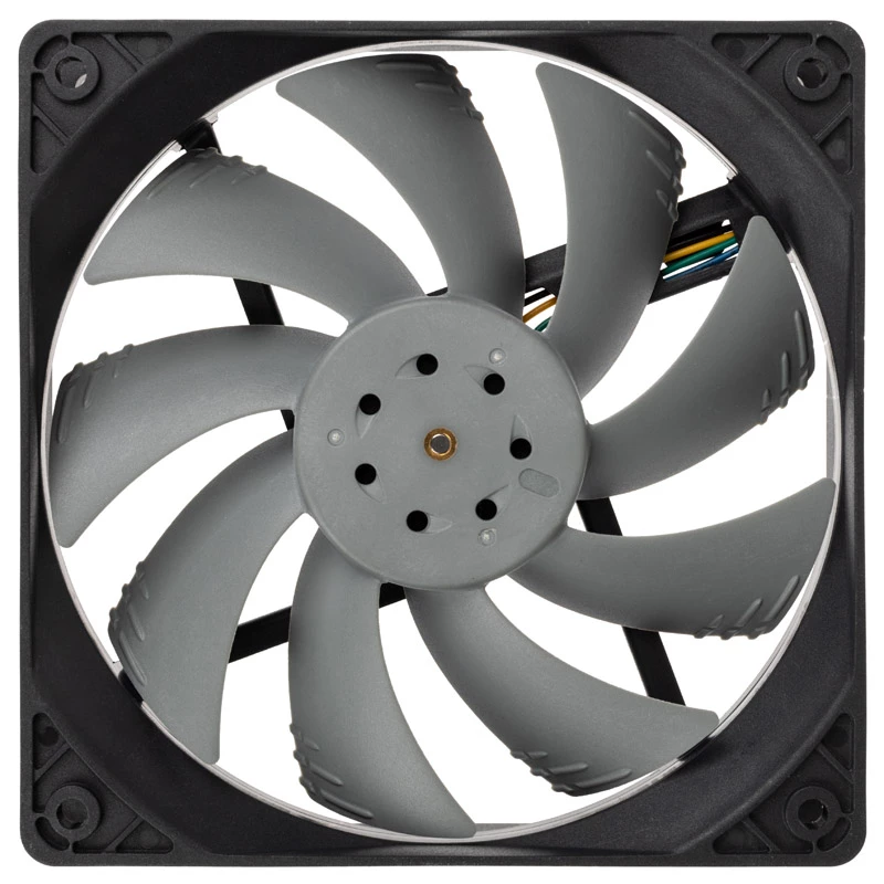 Akosa OTTO SC12 12 cm pilkas dvigubo rutulinio guolio radiatorinis ventiliatorius