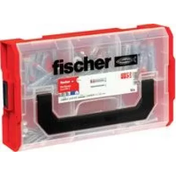 Sieninis įrankių laikiklis FISCHER FixTainer DuoHM TX 572927 2-in-1 – dviejų zonų organizatorius įrankiams ir aksesuarams