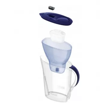 Vandens filtro ąsotis BRITA Marella 2,4 L su 3 Pure Performance kasetėmis, Maxtra Pro, mėlynas