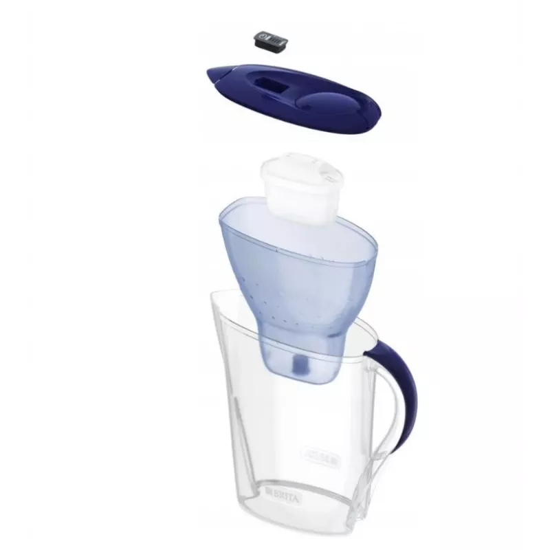 Vandens filtro ąsotis BRITA Marella 2,4 L su 3 Pure Performance kasetėmis, Maxtra Pro, mėlynas