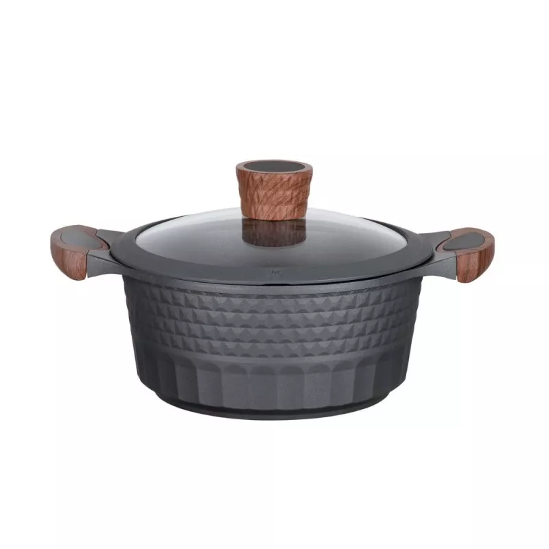Virtuvės indas Resto Kitchenware Capella 2,6 L apvalus juodas medinis