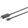 Laido adapteris S/CONN 10-53045 3 m Mini DisplayPort HDMI juodas