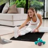 Gimnastikos pratimų kilimėlis Rebel RBA-3151-BK juodas, 1830×610 mm, 15 mm storio