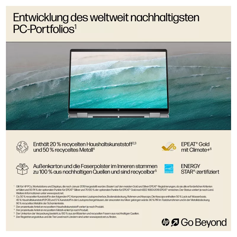 HP ENVY x360 14 3K OLED 2in1 Touch R5-8640HS 16GB/512GB SSD Win11 14-fa0457ng