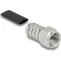 F tipo crimp jungtis RG-59 koaksialiniam kabeliui DELOCK 91778 su termosusitraukiančia mova