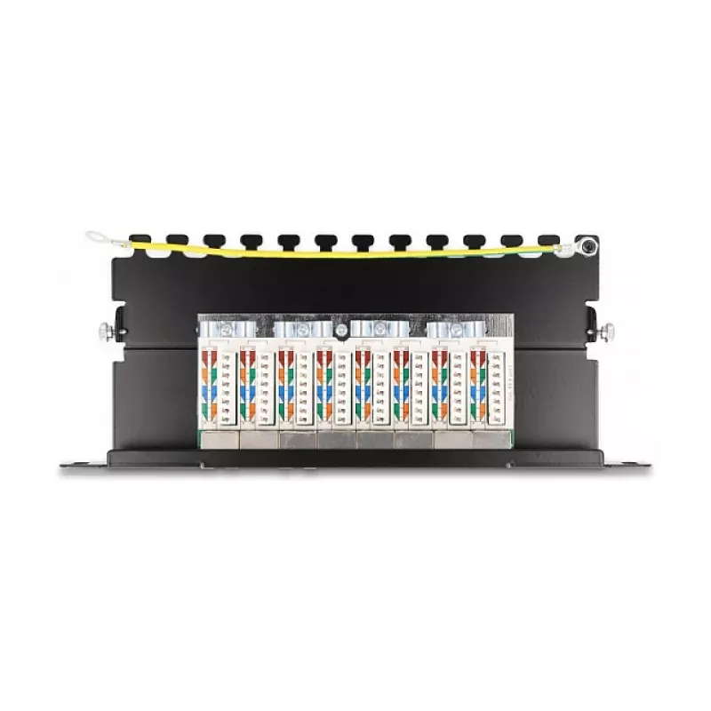 DeLOCK 10 col. Patch Panel 8 prievadų Cat.6A 1U juoda
