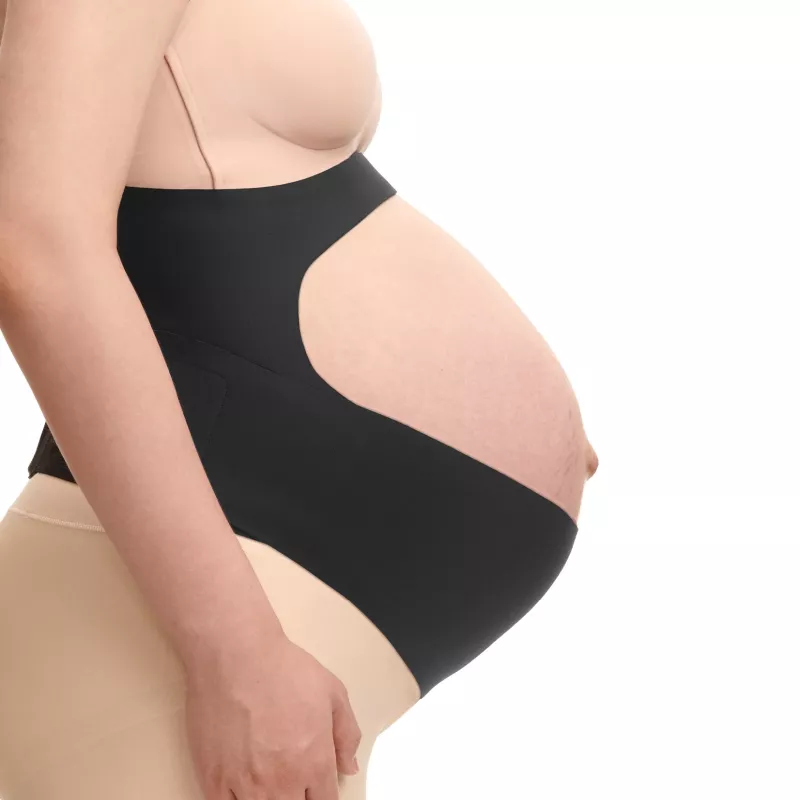 Momcozy nėščiųjų pilvo juosta, juoda, XL