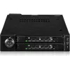 Tvirtinimo rėmelis disko lizdui Icy Dock MB092VK-B 2 x 6,3 cm U.2/U.3 NVMe SSD į 3,5 colio lizdą (juodas)