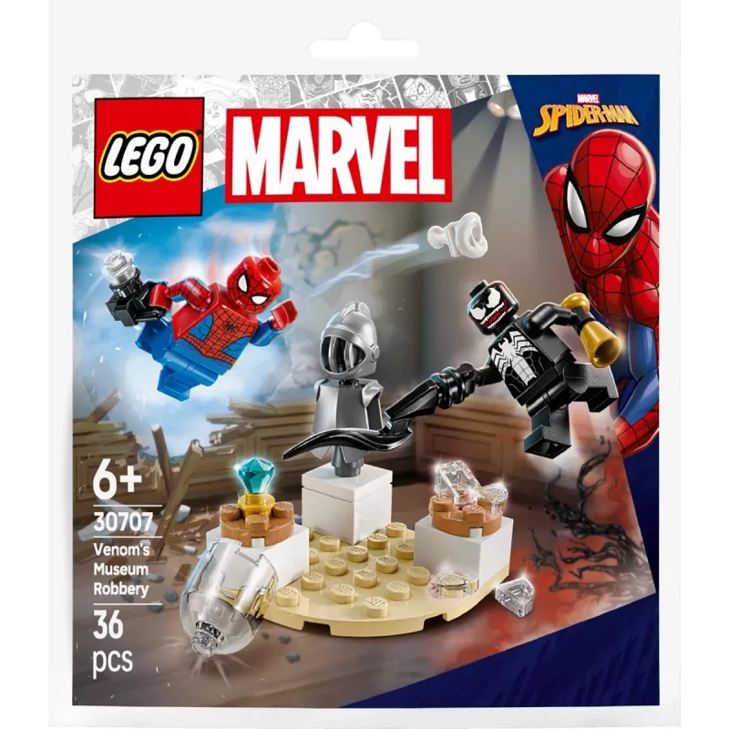 Konstrukcinis žaislas LEGO Venom's Museum Heist polybag rinkinys 30707 — Marvel Super Heroes, mažas kolekcinis žaidimų rinkinys
