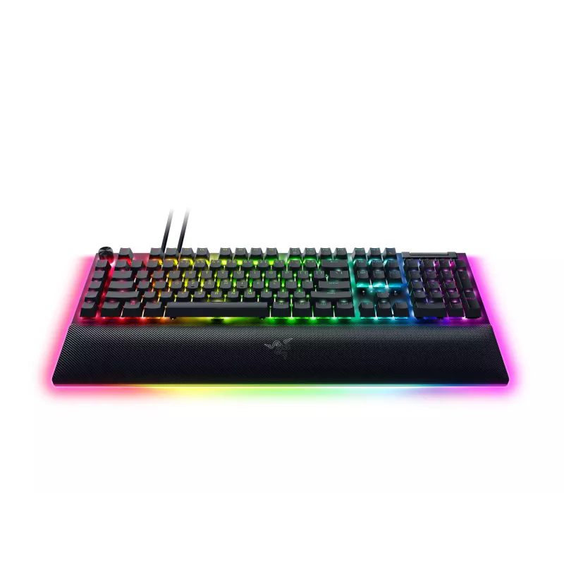 RAZER BlackWidow V4 Pro klaviatūra žaliais jungikliais - JAV išdėstymas