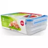 EMSA 508556 kvadratinis maisto indas 1 L skaidrus 1 vnt.
