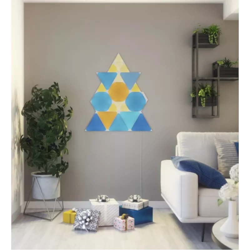 Nanoleaf TRIANGLE SMARTER KIT 15 LED plokščių rinkinys