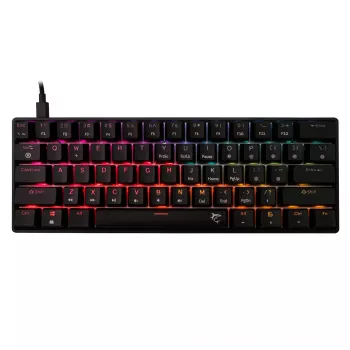 Mechaninė žaidimų klaviatūra White Shark Shinobi-2 su Red jungikliais, juoda, US išdėstymas