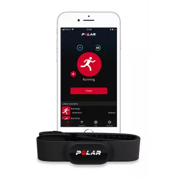 Polar H10 dydis M-XXL – Širdies ritmo monitorius mobiliajam telefonui, GPS laikrodžiui, aktyvumo sekikliui – Juodas (92075957)
