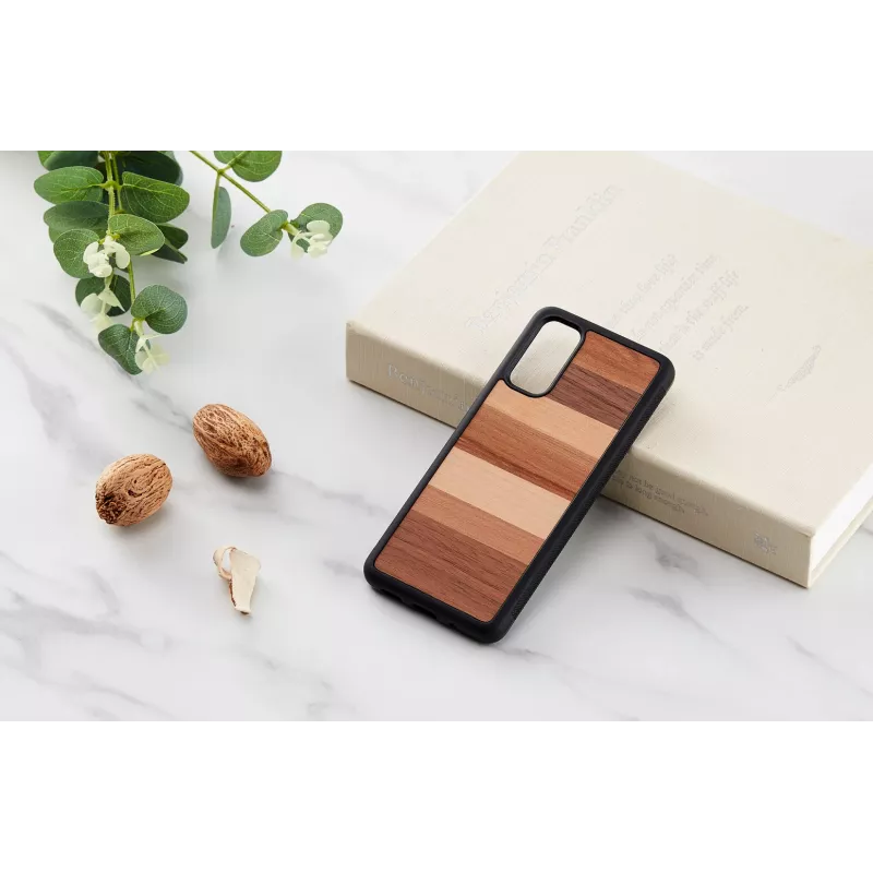 man and wood Galaxy S20 juodas apsauginis dėklas – galinis dangtelis Samsung Galaxy S20