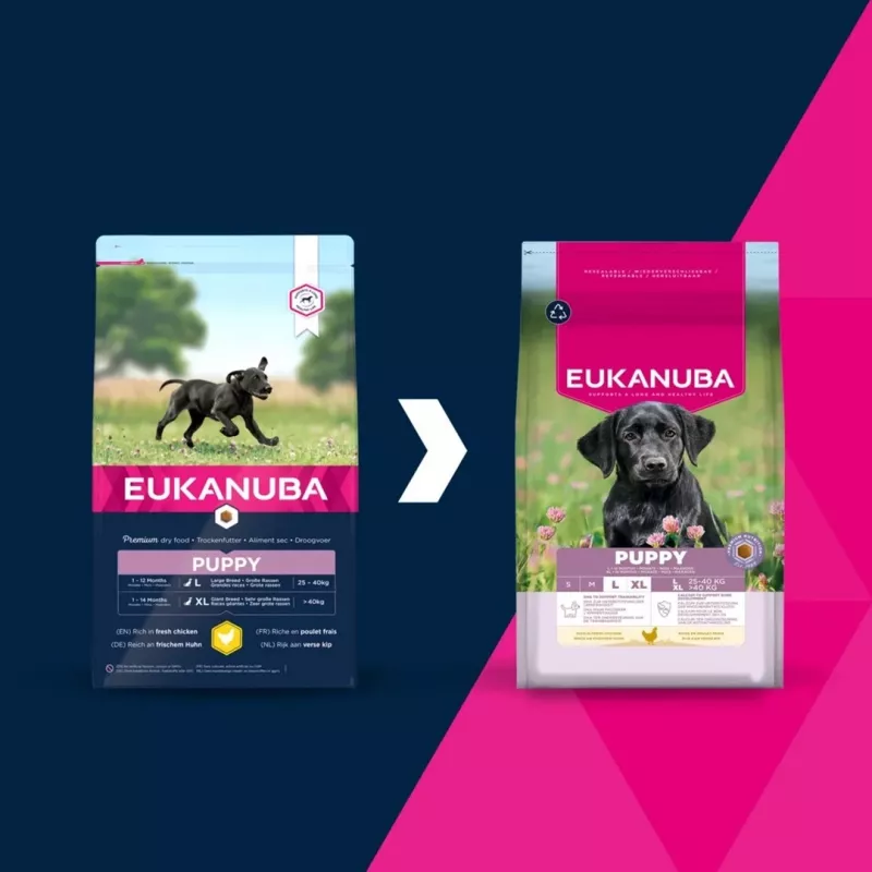 EUKANUBA Puppy Large/XL sausas maistas šunims, daug vištienos, 15 kg