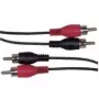 Schwaiger CIK5125 garso kabelis 10m 2xRCA vyriškas juodas
