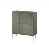 Cama 4D komoda TRESSE 100x40x110 matinis žalias