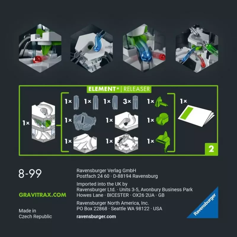 Ravensburger GraviTrax PRO Element Releaser (27486) – rutulių paleidiklis