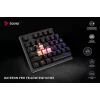 Savo Phenix SAVGK-RED mechaninė klaviatūra žaidimams 75% Gateron Pro RGB belaidė RF Bluetooth USB QWERTY