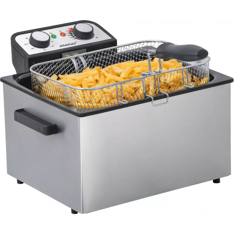 Gruzdintuvė Steba DF 300 Double 5 L 3000 W Juoda Nerūdijantis Plienas